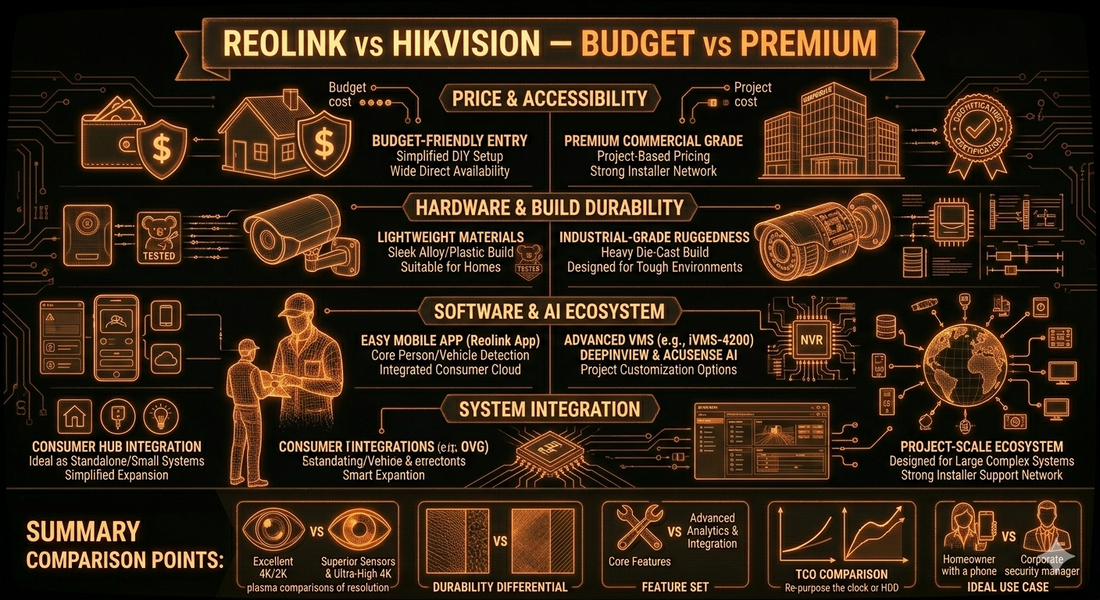 Reolink vs Hikvision — Budget vs Premium