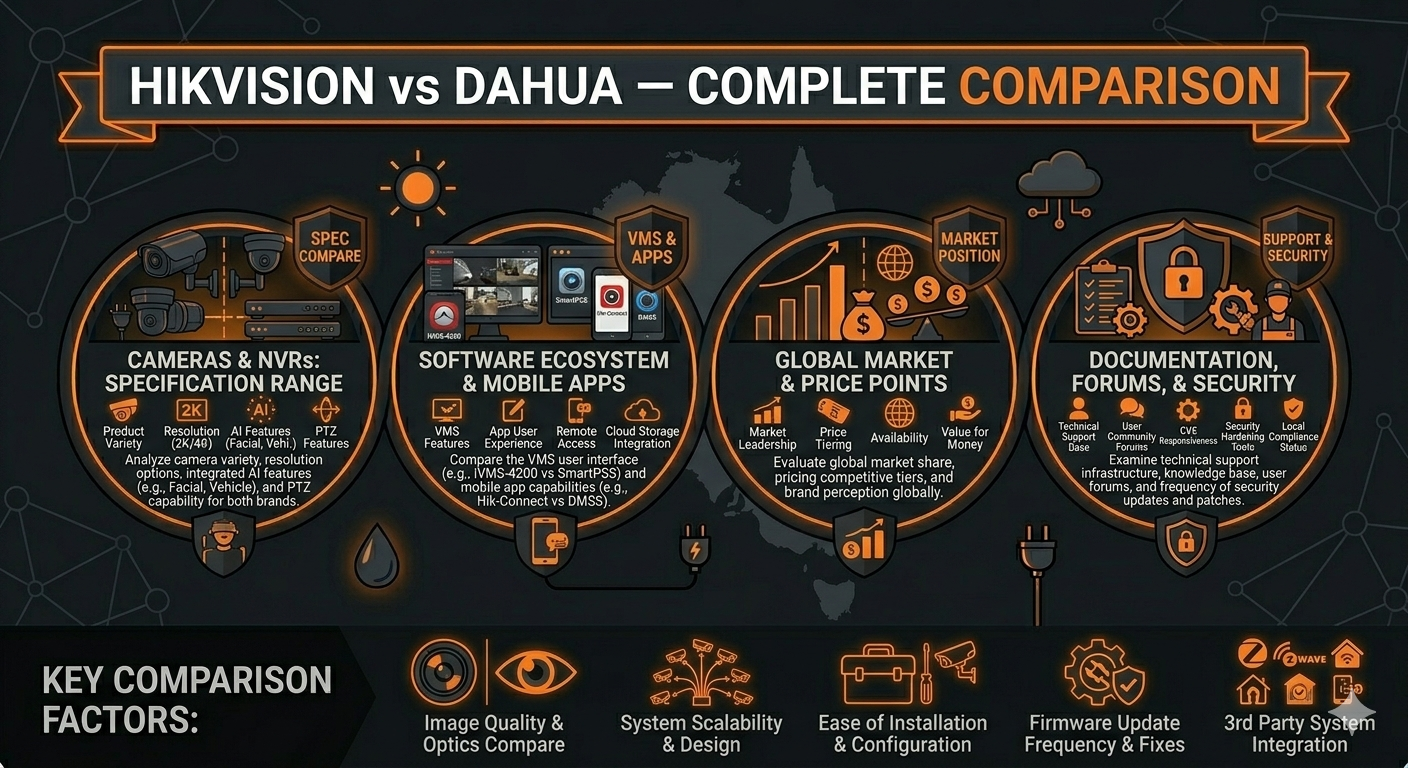 Hikvision vs Dahua — Complete Comparison