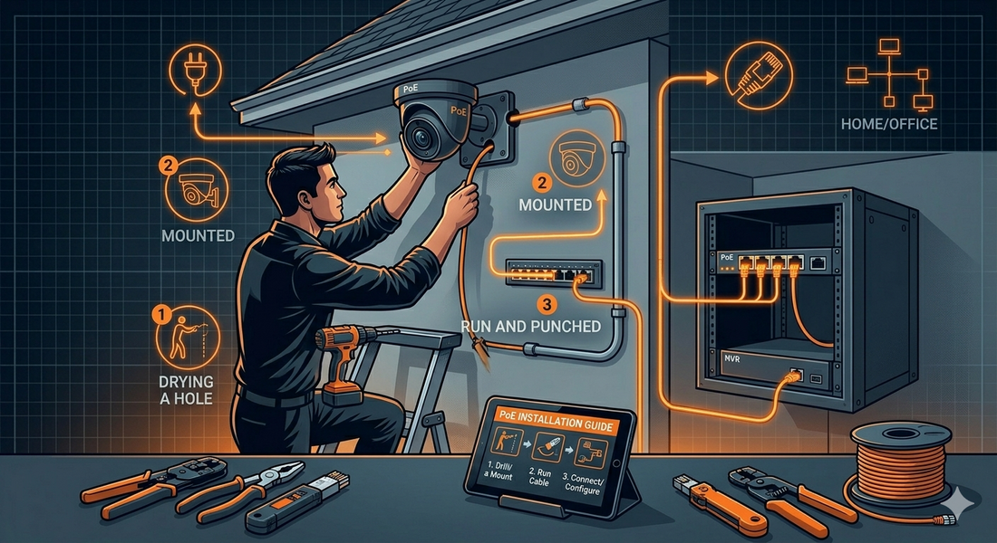 How to Install PoE Security Cameras