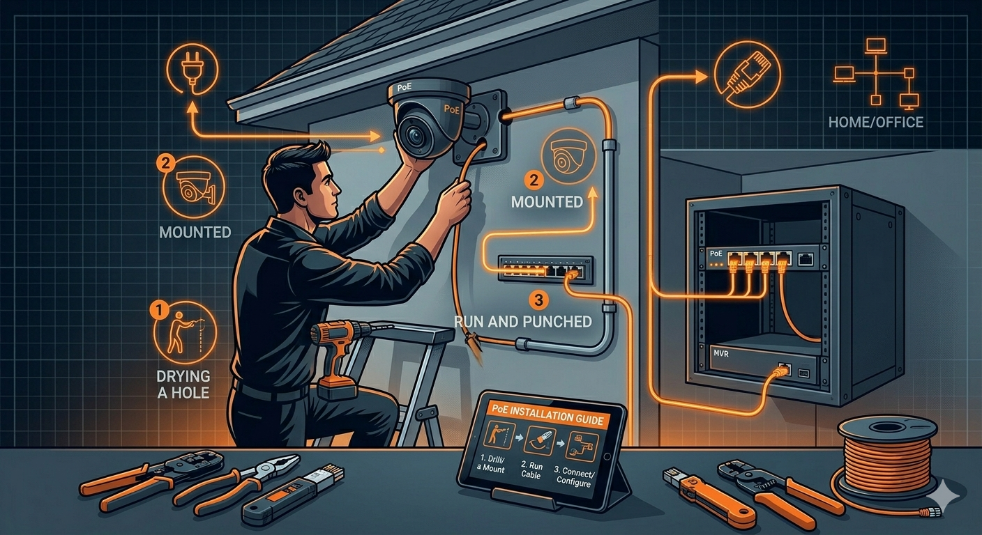 How to Install PoE Security Cameras