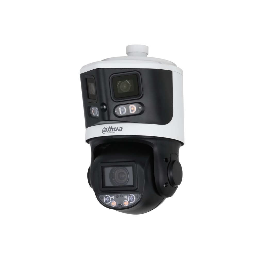 The DH-SDT3E410-8P-MB-A-PV1 is a multi-sensor 180-degree PTZ with TiOC active deterrence