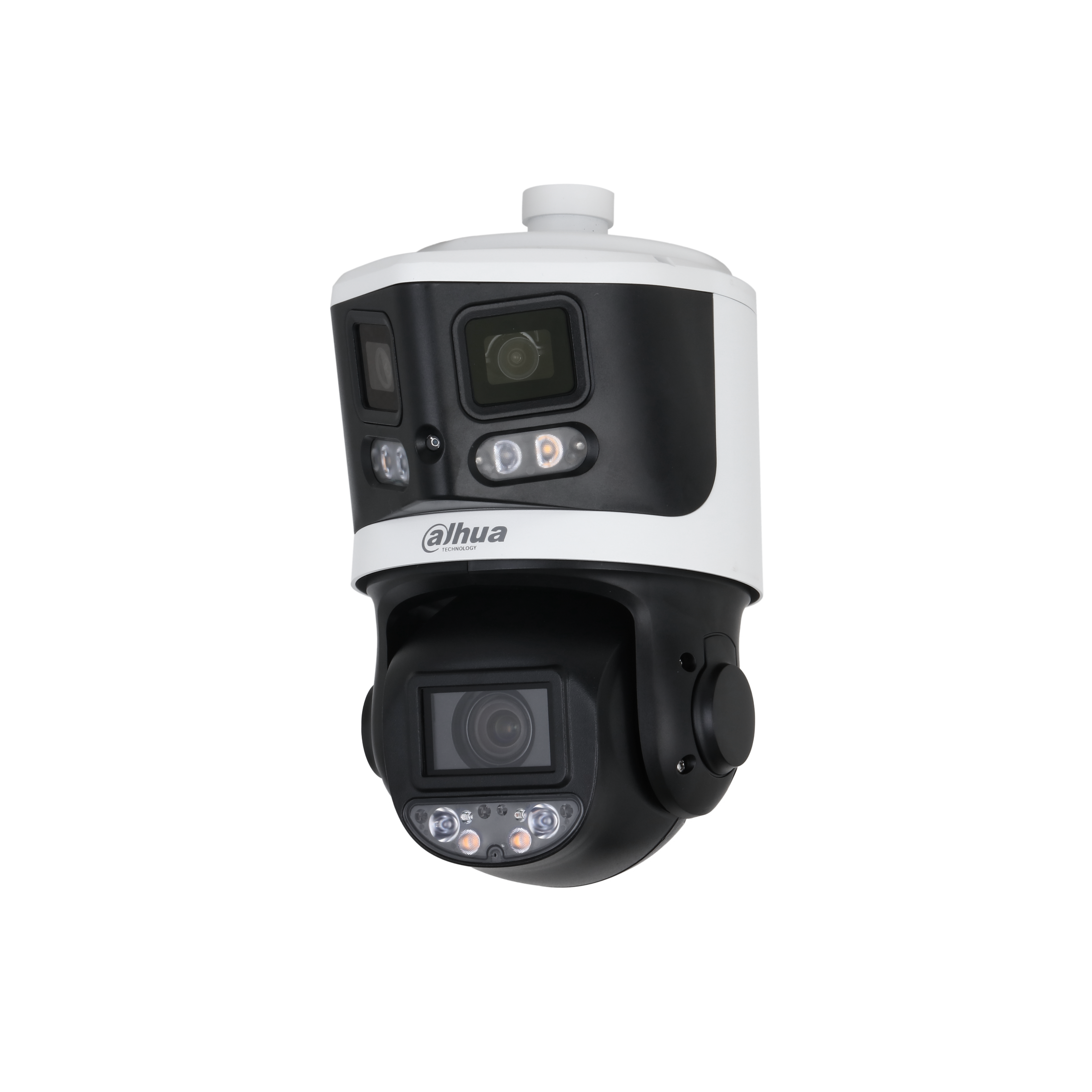 The DH-SDT3E410-8P-MB-A-PV1 is a multi-sensor 180-degree PTZ with TiOC active deterrence