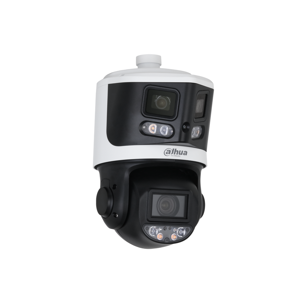 The DH-SDT3E410-8P-MB-A-PV1 is a multi-sensor 180-degree PTZ with TiOC active deterrence