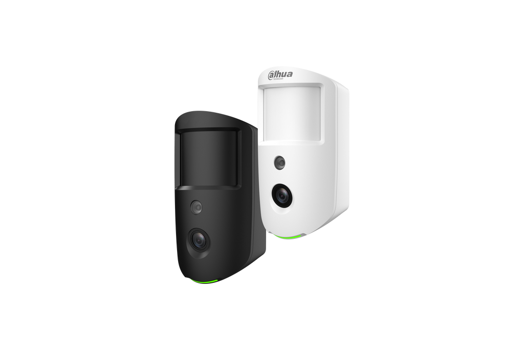 The DHI-ARD1731-W2 is a wireless PIR detector with built-in camera for the Dahua Airshield system