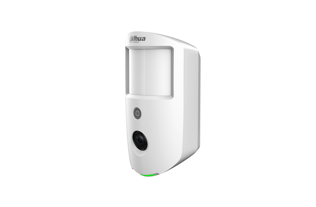 The DHI-ARD1731-W2 is a wireless PIR detector with built-in camera for the Dahua Airshield system