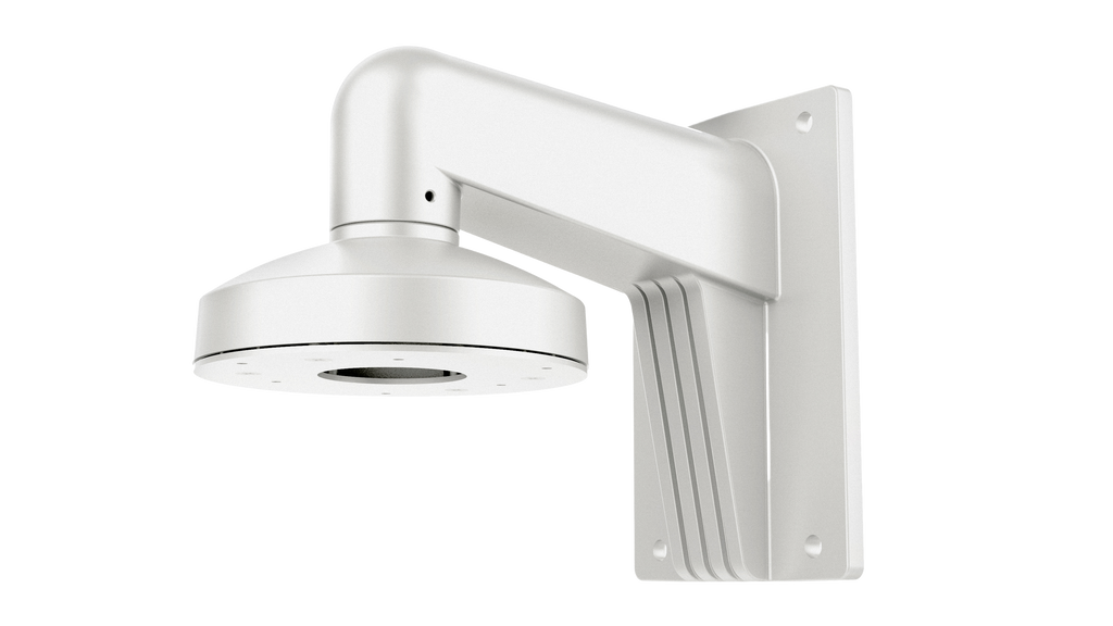 The DS-1273ZJ-130-TRL is a sturdy aluminium wall mount bracket for Hikvision turret and dome cameras