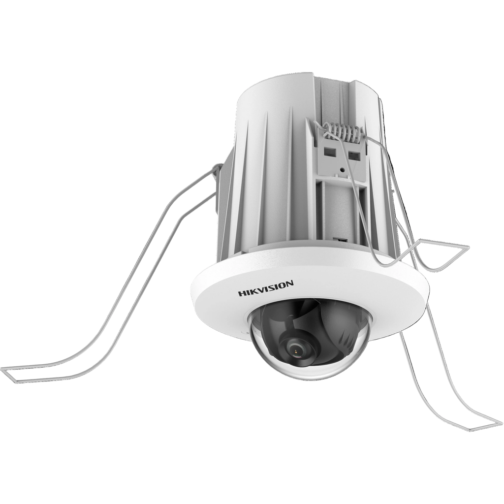 DS-2CD2E43G2-U Hikvision security camera with white housing on a white background