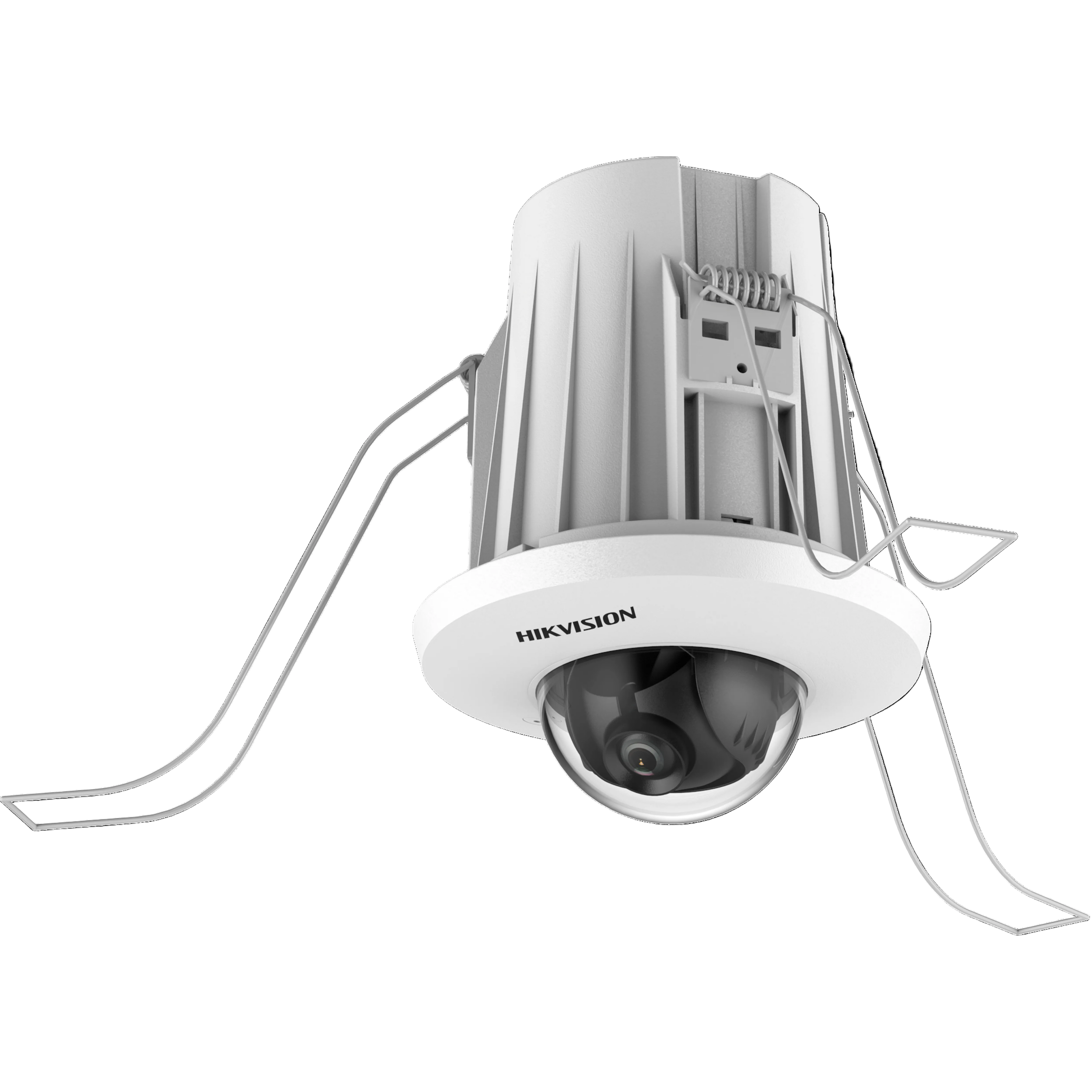 DS-2CD2E43G2-U Hikvision security camera with white housing on a white background