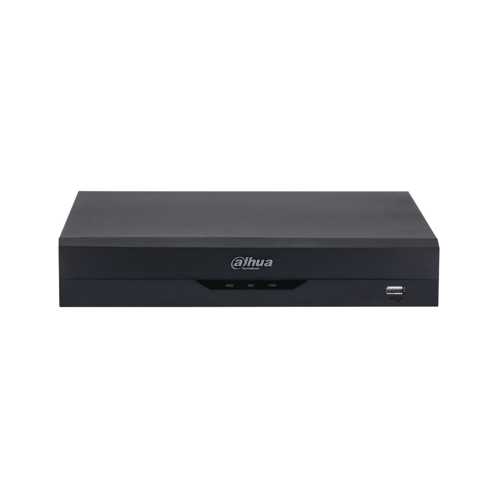 The DHI-NVR4104HS-P-AI/ANZ is a compact 4-channel WizSense AI NVR with 4 built-in PoE ports