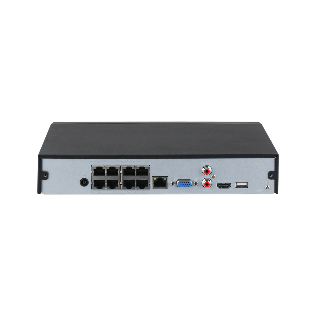 The DHI-NVR4108HS-8P-AI/ANZ is an 8-channel WizSense AI NVR with 8 built-in PoE ports