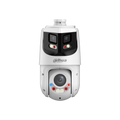 The DH-SDT4E425-8P-GB-A-PV1 is a flagship multi-sensor PTZ combining 180-degree panoramic coverage with a 25x optical zoom PTZ and TiOC active deterrence