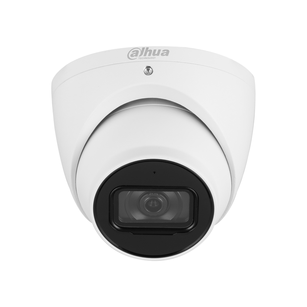 The DH-IPC-HDW3666EMP-S is a 6MP WizSense AI turret camera