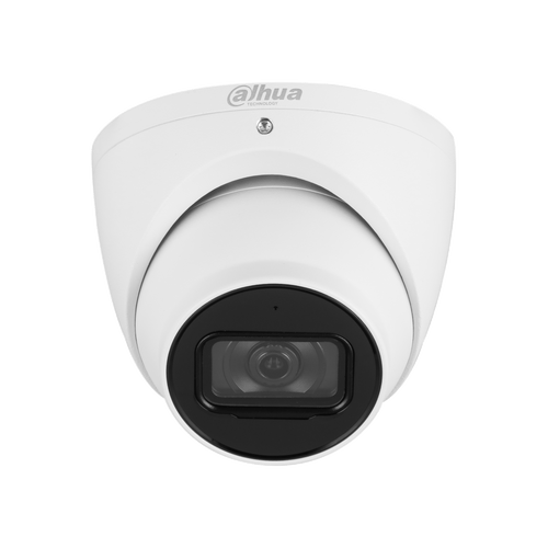 The DH-IPC-HDW3666EMP-S is a 6MP WizSense AI turret camera